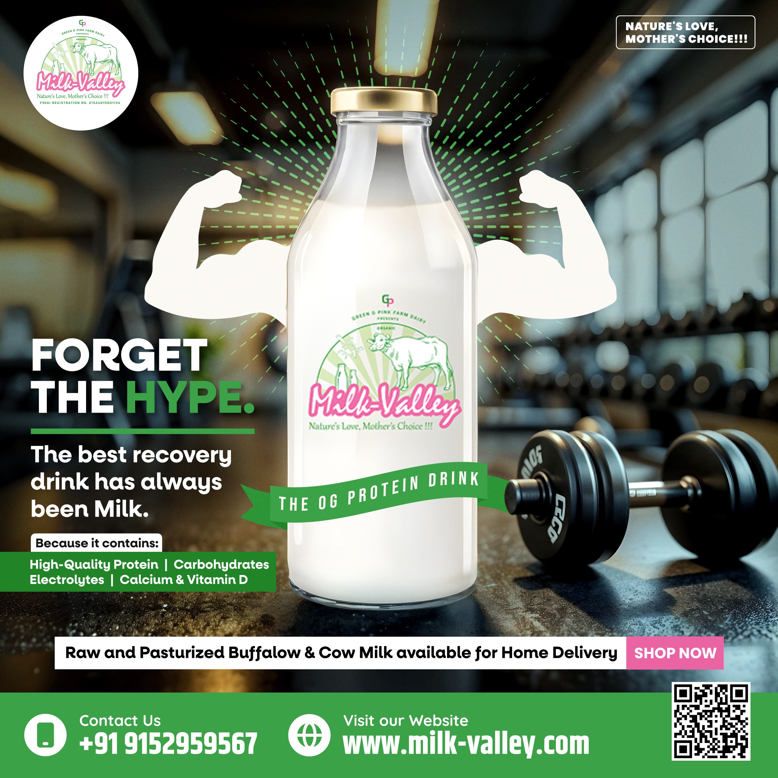 An indigenous cow milk full of nutritional values